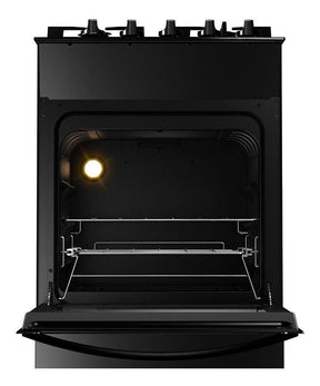 Fogão 4 Bocas Vidro Grade Dupla Bfo4vae Preto Brastemp 110V/220V