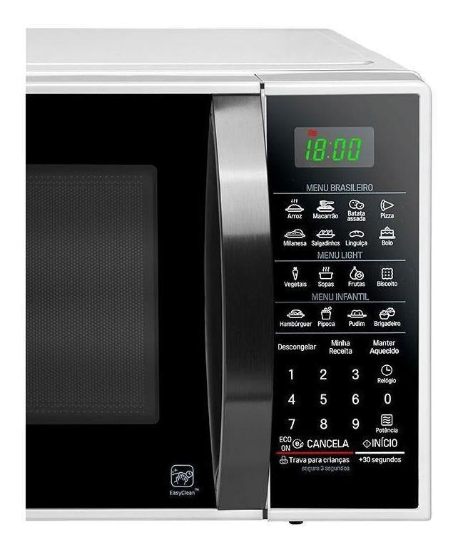 Micro-ondas Solo 30 Litros Ms3091bc Branco LG 110v