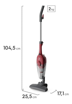 Aspirador de pó Stk13 vertical com fio 1100w de potência 2 em 1 powerspeed cor vermelho Electrolux 127v