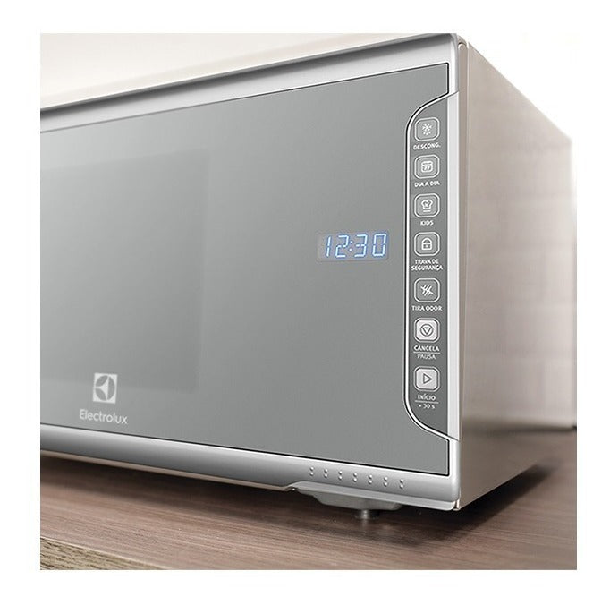 Micro-ondas MI41S 31L Espelhado Com Painel Integrado e Função Tira Odor Cor Prata Electrolux 127V