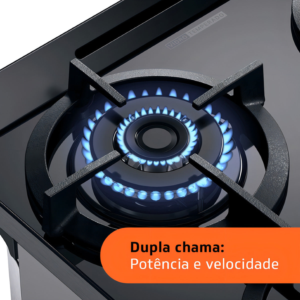 Fogão Brastemp BFO4VBR com porta com visor 127V - inox